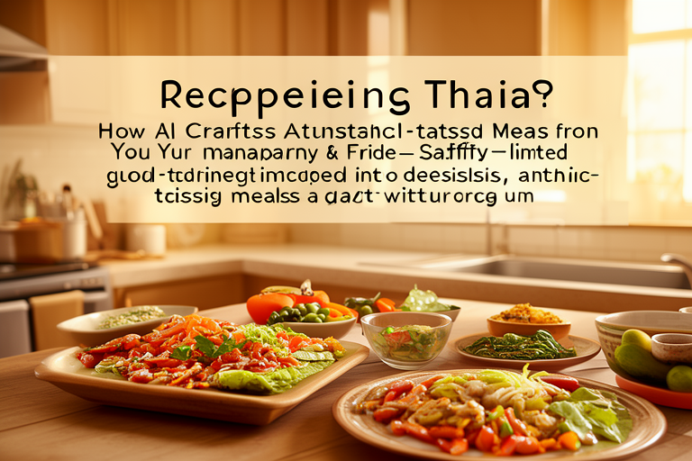 Craving Thai? How AI Crafts Authentic-Tasting Meals from Your Pantry & Fridge