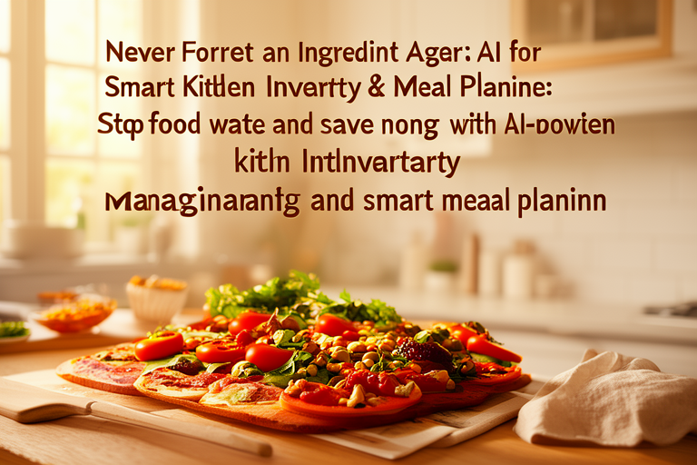 Never Forget an Ingredient Again: AI for Smart Kitchen Inventory & Meal Planning