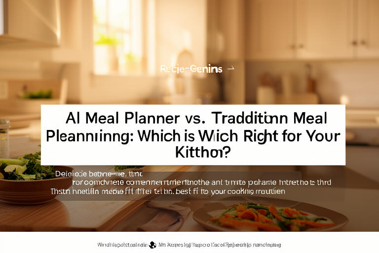 AI Meal Planner vs. Traditional Meal Planning: Which is Right for Your Kitchen?