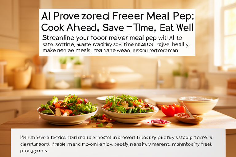 AI-Powered Freezer Meal Prep: Cook Ahead, Save Time, Eat Well