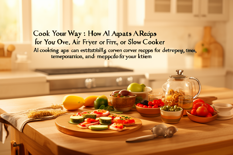 Cook Your Way: How AI Adapts Any Recipe for Your Oven, Air Fryer, or Slow Cooker