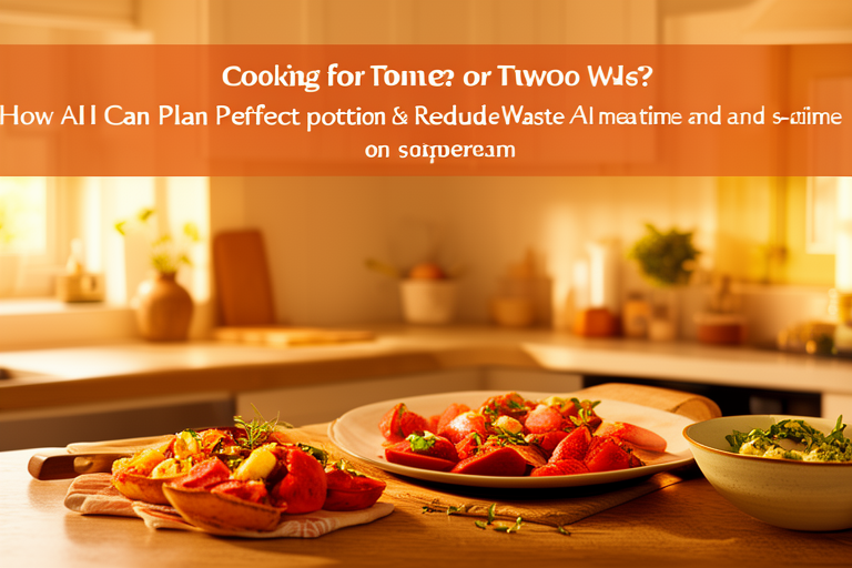 Cooking for One or Two? How AI Can Plan Perfect Portions & Reduce Waste