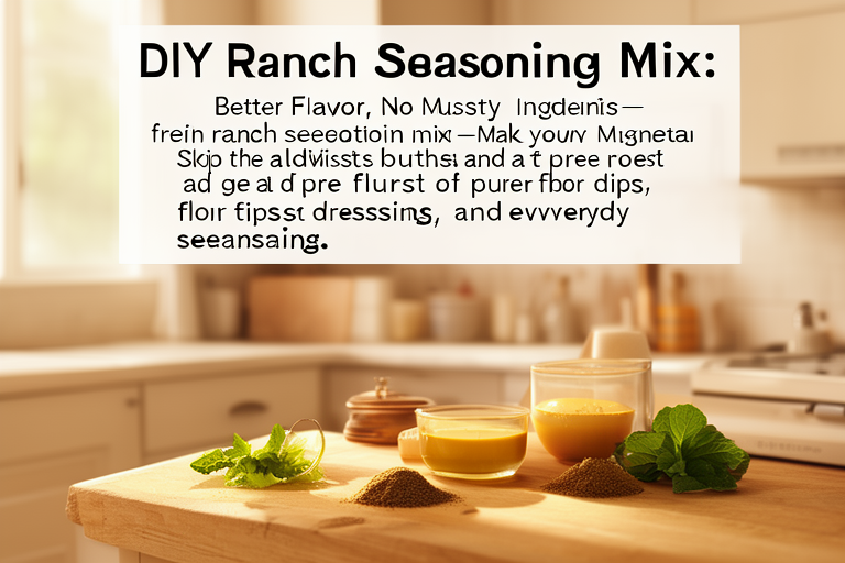 DIY Ranch Seasoning Mix: Better Flavor, No Mystery Ingredients