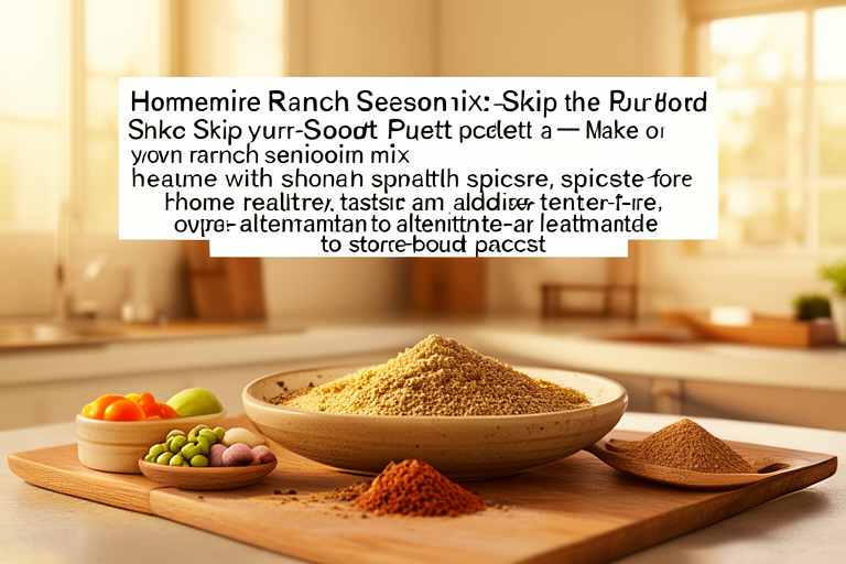 Homemade Ranch Seasoning Mix: Skip the Store-Bought Packet