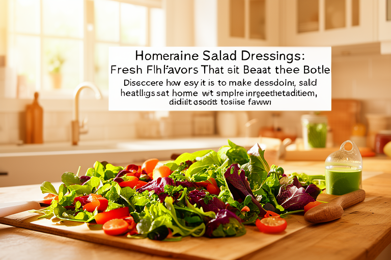 Homemade Salad Dressings: Fresh Flavors That Beat the Bottle