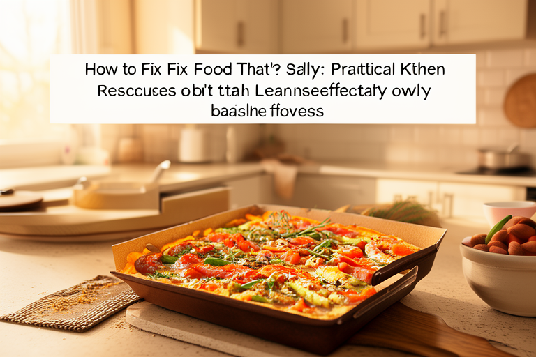 How to Fix Food That's Too Salty: Practical Kitchen Rescues