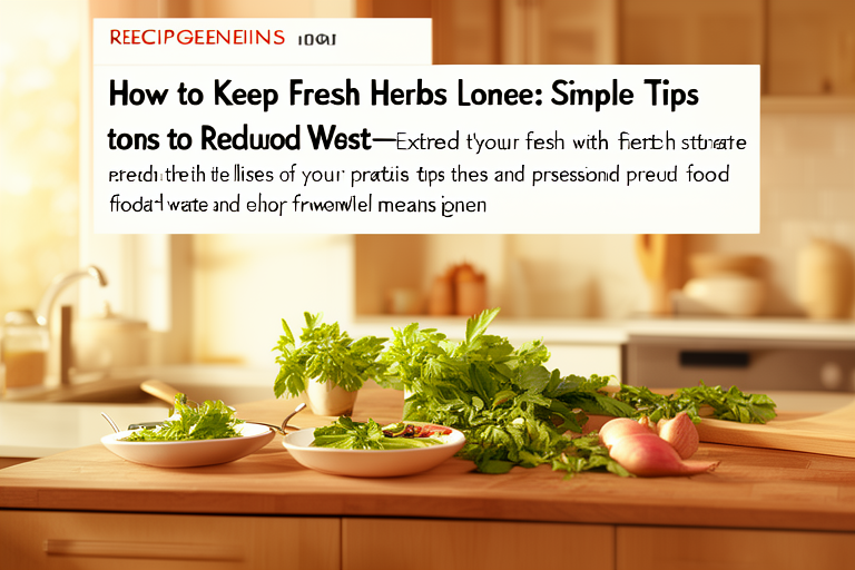 How to Keep Fresh Herbs Longer: Simple Tips to Reduce Waste