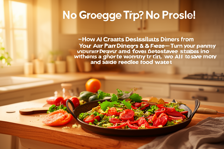 No Grocery Trip? No Problem! How AI Crafts Delicious Dinners from Your Pantry & Freezer
