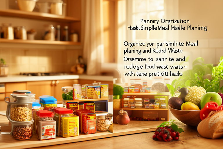 Pantry Organization Hacks: Simplify Meal Planning and Reduce Waste