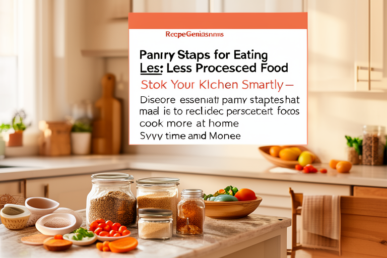 Pantry Staples for Eating Less Processed Food: Stock Your Kitchen Smartly