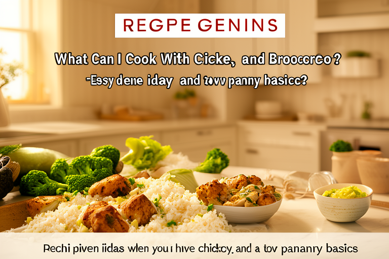 What Can I Cook With Chicken, Rice, and Broccoli?