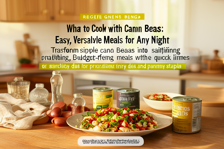 What to Cook with Canned Beans: Easy, Versatile Meals for Any Night