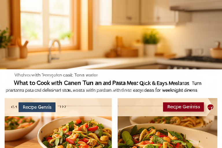 What to Cook with Canned Tuna and Pasta: Quick & Easy Meals
