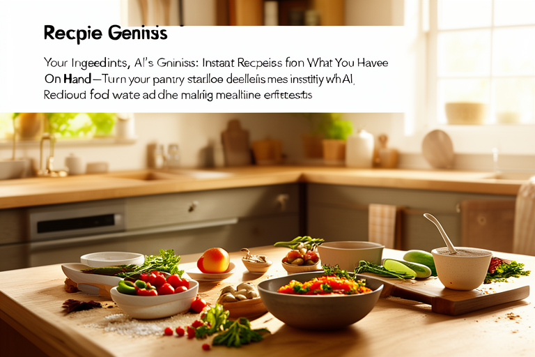 Your Ingredients, AI's Genius: Instant Recipes from What You Have On Hand