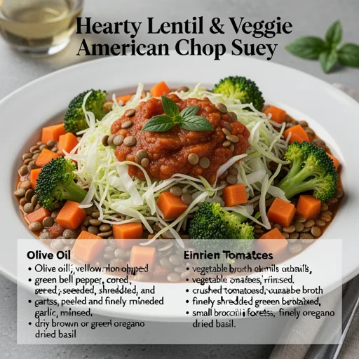 Hearty Lentil & Veggie American Chop Suey finished dish