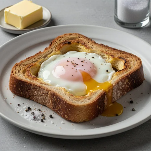 Classic Egg-in-a-Hole (Toad in the Hole) finished dish