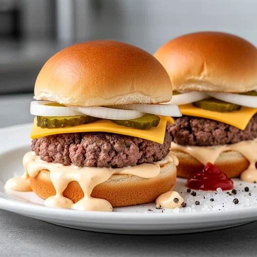 Classic Diner Smash Sliders finished dish