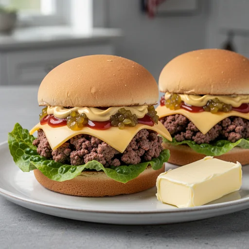 Classic Smash Burgers with Special Sauce finished dish