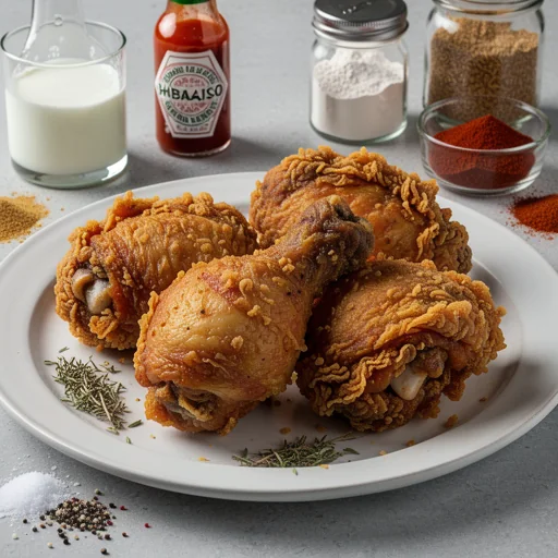 Classic Southern Fried Chicken finished dish