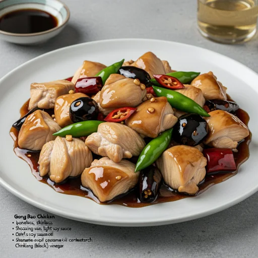 Gong Bao Chicken (Kung Pao Chicken) finished dish