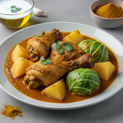 One-Pot Indian Chicken & Potato Curry finished dish