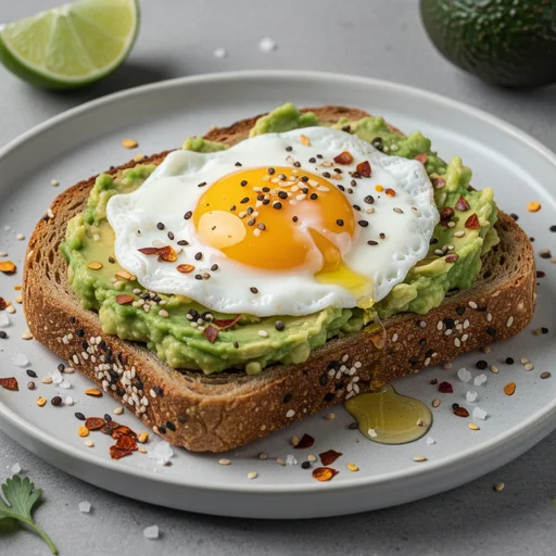 Sunny-Side Up Avocado Toast finished dish