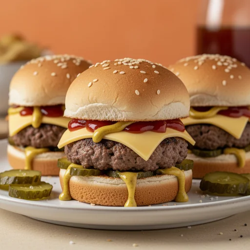 Mini Cheeseburger Sliders finished dish