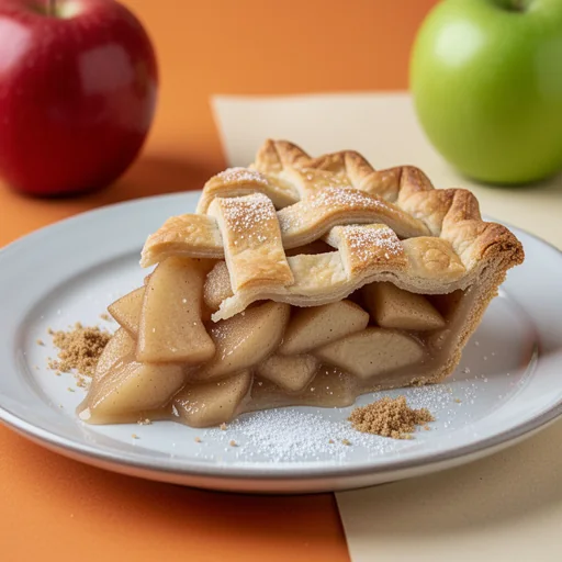 Classic American Apple Pie finished dish