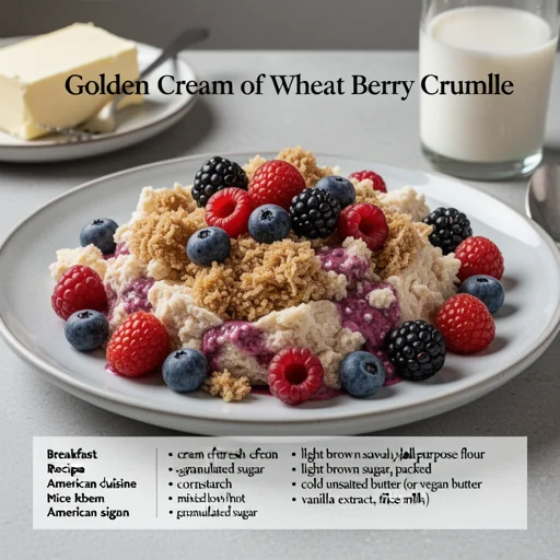 Golden Cream of Wheat Berry Crumble finished dish