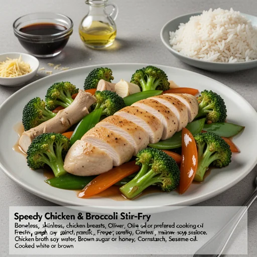 Speedy Chicken & Broccoli Stir-Fry finished dish