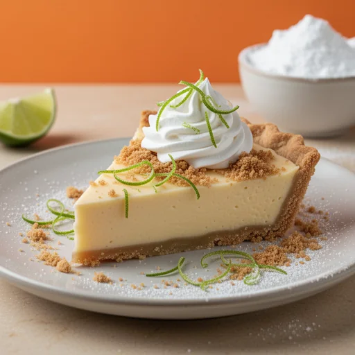 Tangy Key Lime Pie finished dish