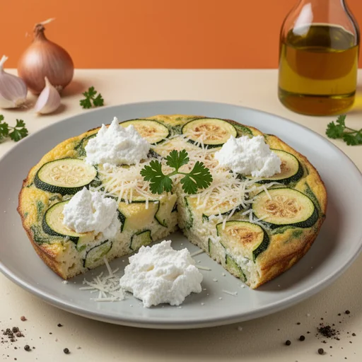 Zucchini and Ricotta Frittata finished dish