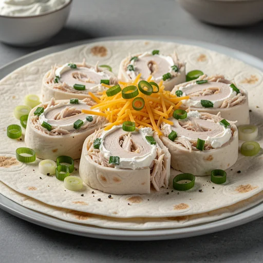 Zesty Ranch Chicken Pinwheels finished dish