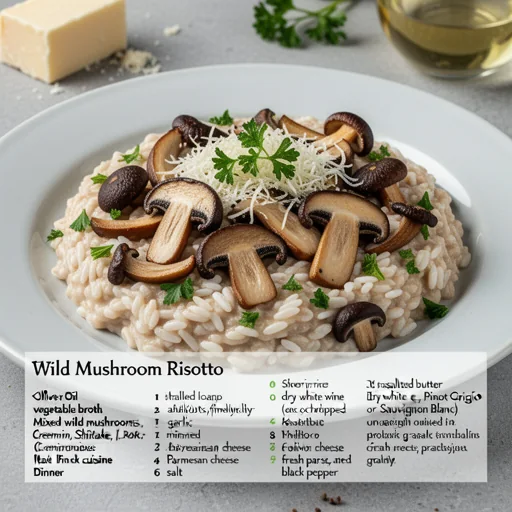 Wild Mushroom Risotto finished dish