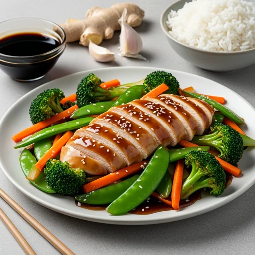 Speedy Teriyaki Chicken & Broccoli Stir-fry finished dish